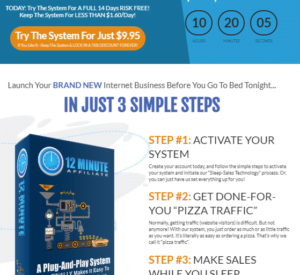 12 Minute Affiliate Review –Make Money Online System-Is it a Scam or Legit?